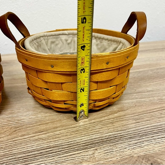 VINTAGE Longaberger Set - Tissue Basket and Rings ‘N Things Basket 1996 / 2001 - Picture 5 of 7